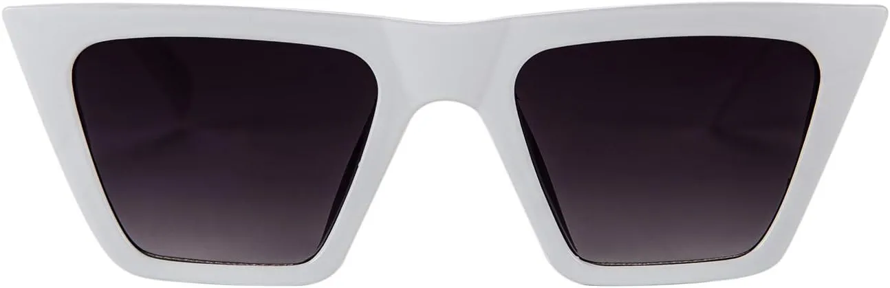 FEISEDY Vintage Square Cat Eye Sunglasses Women Trendy Cateye Sunglasses B2473