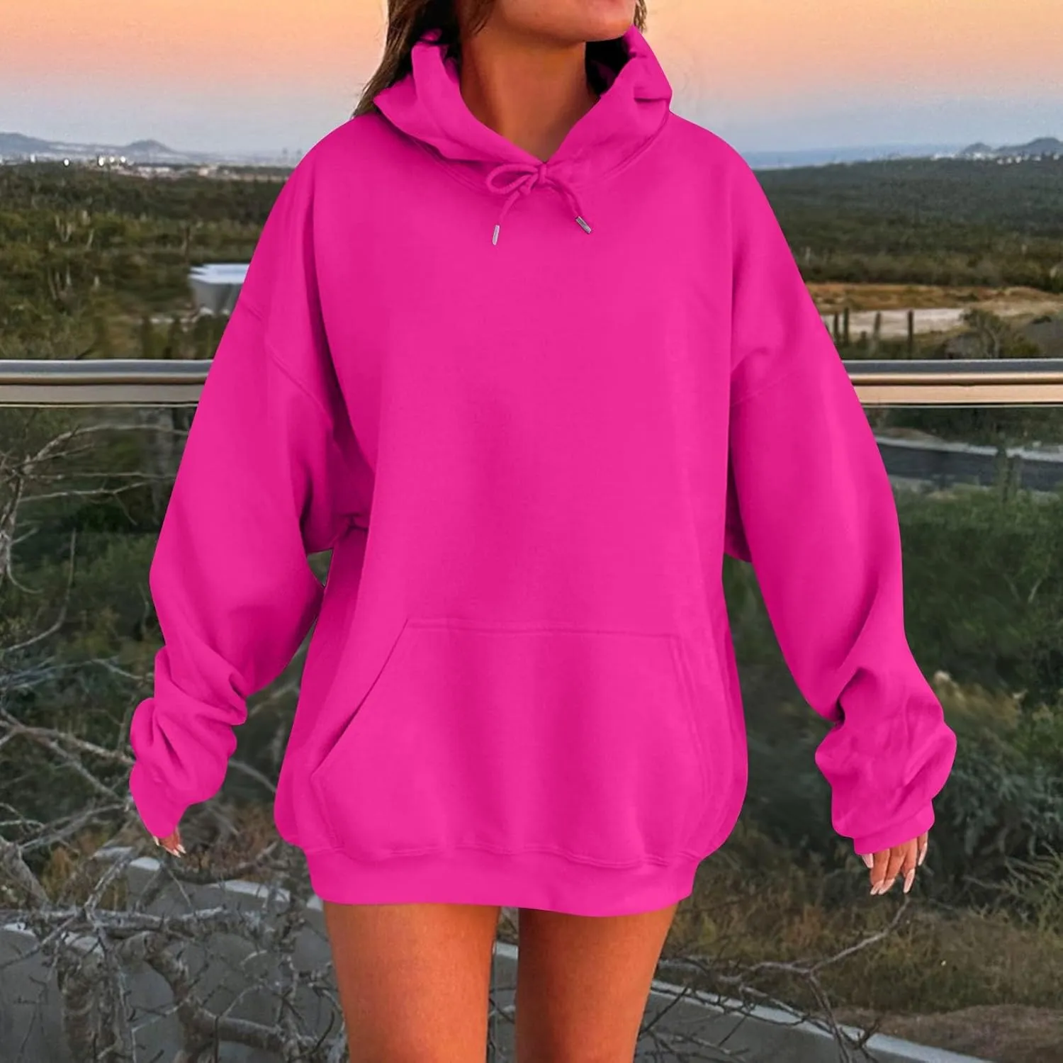 Fleece Sweatshirts for Women Trendy Y2k Warm Comfy Plus Size Sweatshirts Casual Loose Fit Soft Cute Sweatshirts
