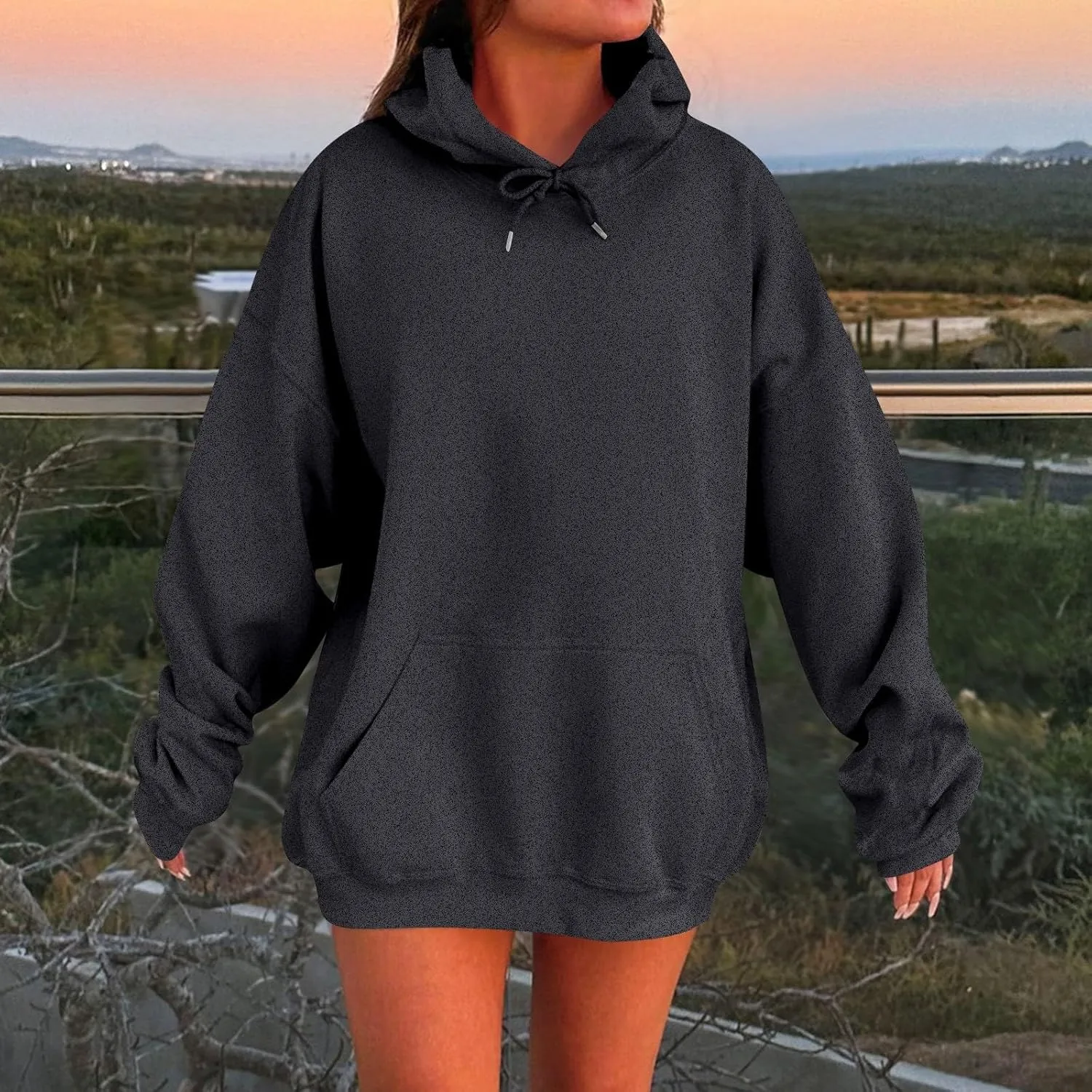 Fleece Sweatshirts for Women Trendy Y2k Warm Comfy Plus Size Sweatshirts Casual Loose Fit Soft Cute Sweatshirts