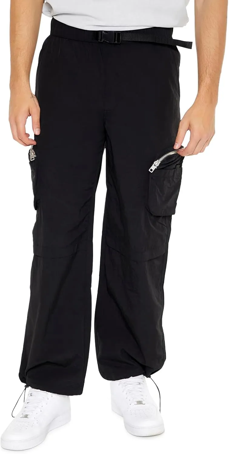 Forever 21 Men's Toggle Drawstring Cargo Joggers