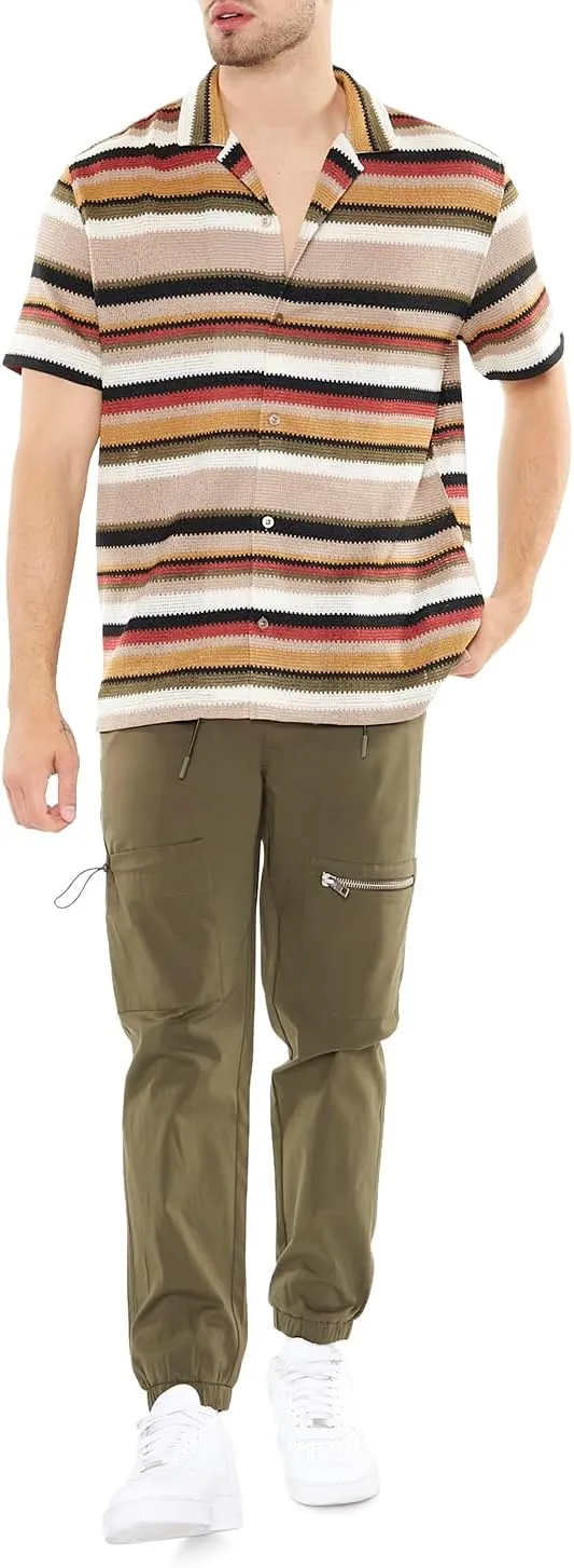 Forever 21 Men's Toggle Drawstring Cargo Joggers