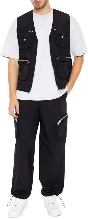 Forever 21 Men's Toggle Drawstring Cargo Joggers