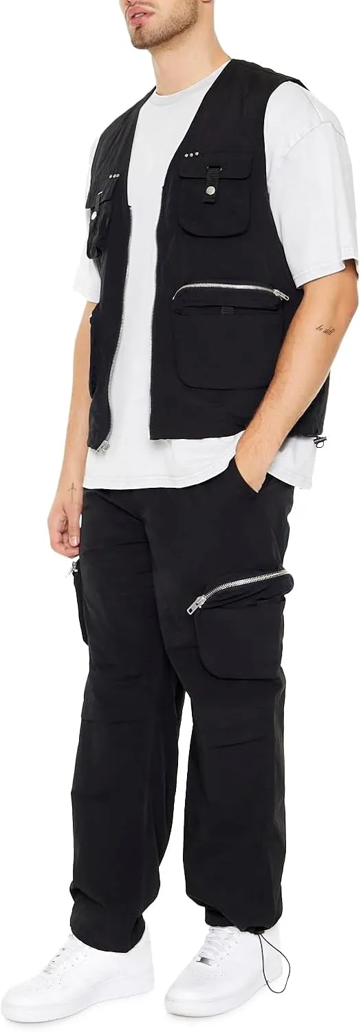Forever 21 Men's Toggle Drawstring Cargo Joggers