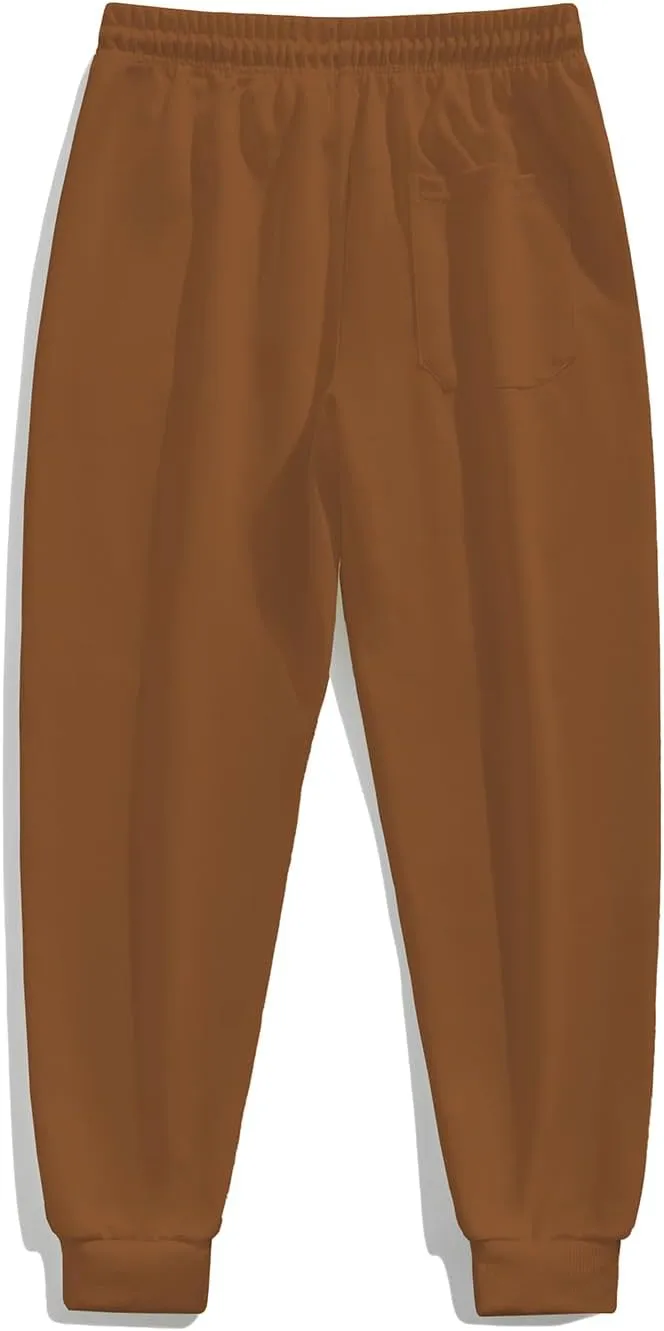 FoxQ Men's Sweatpants with Ankle Ribbing and Zipper Pockets, Athletic Joggers for Workouts, Runs and Hikes