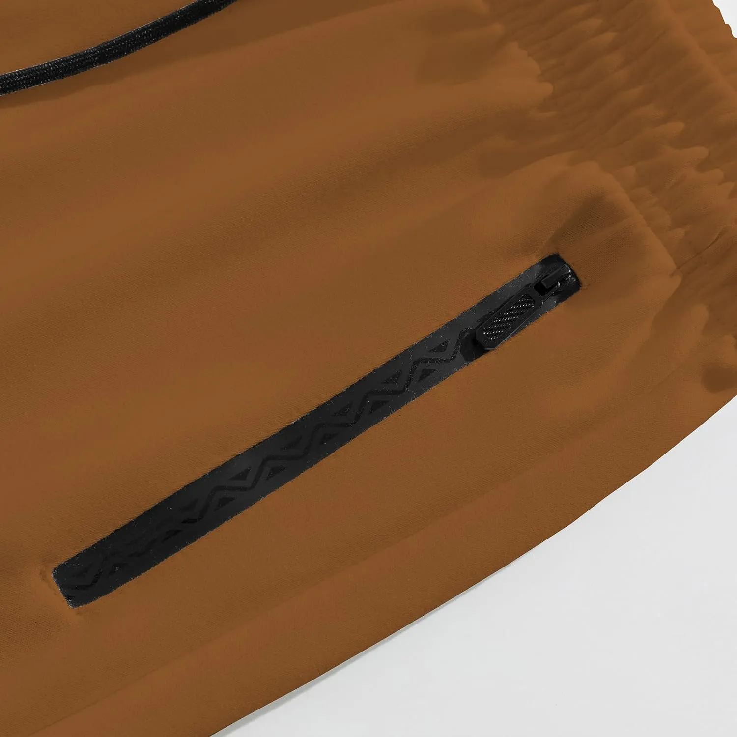 FoxQ Men's Sweatpants with Ankle Ribbing and Zipper Pockets, Athletic Joggers for Workouts, Runs and Hikes