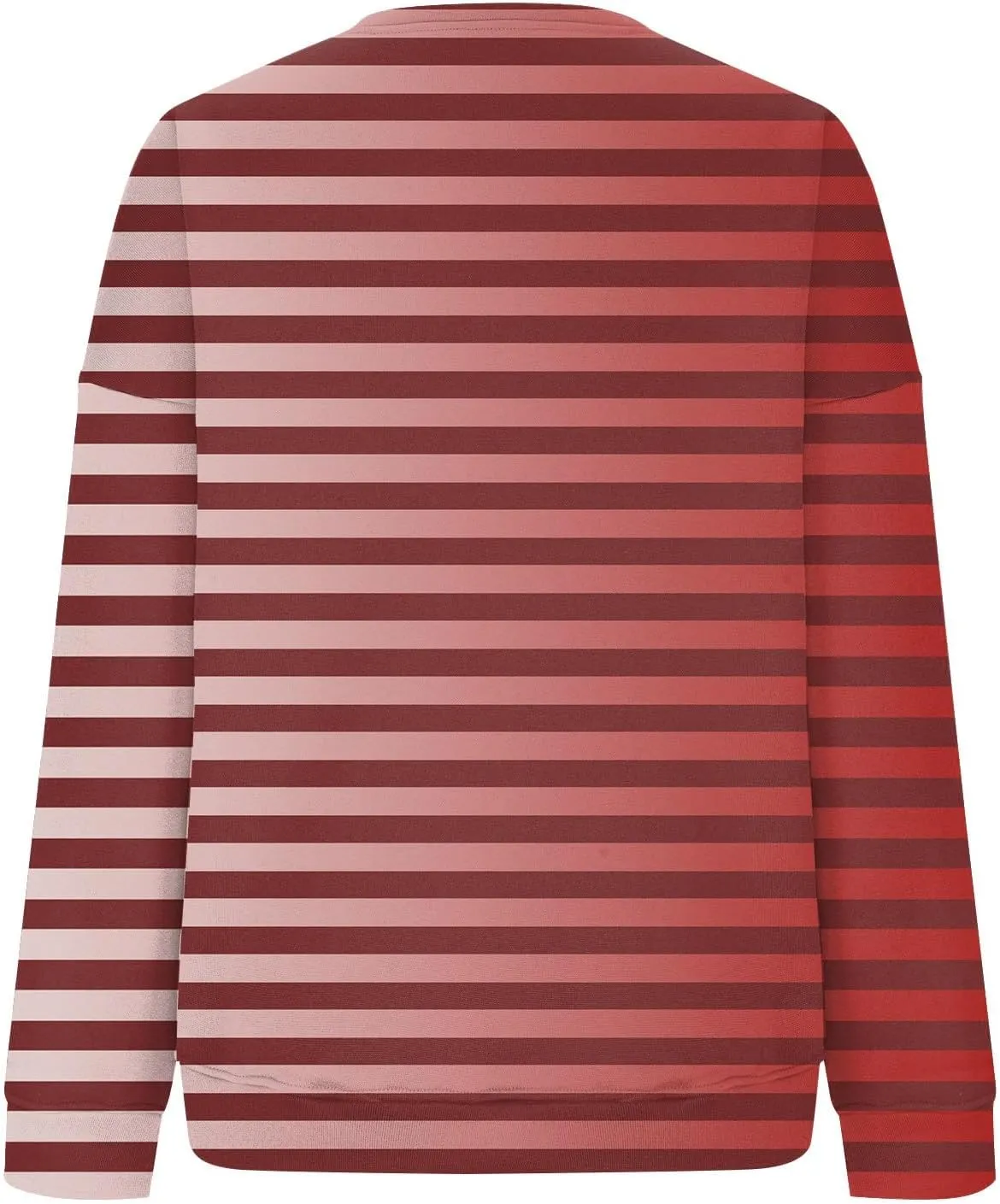 GOFULY Fall Crewneck Sweatshirts Women Oversized Striped Pullover Lightweight Crop Sweatshirts Winter Long Sleeve Tshirt
