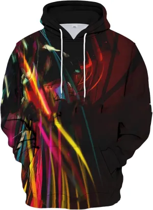 GOFULY Mens Hoodies Pullover Funny 3D Graphic Fall Sweatshirts Lightweight Pullover Long Sleeve Winter Jacket With Pockets
