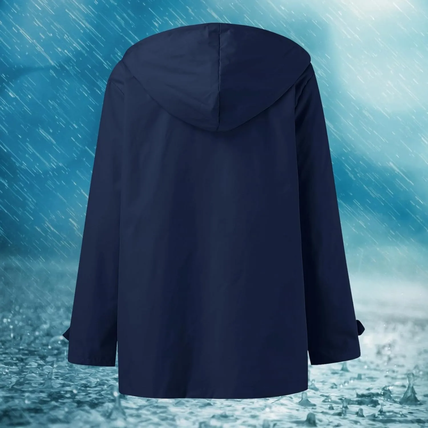 Hooded Trench Coats, Windbreaker Travel Jacket, Womens Jackets, Hiking Jackets for Women, Ladies Lightweight Jackets