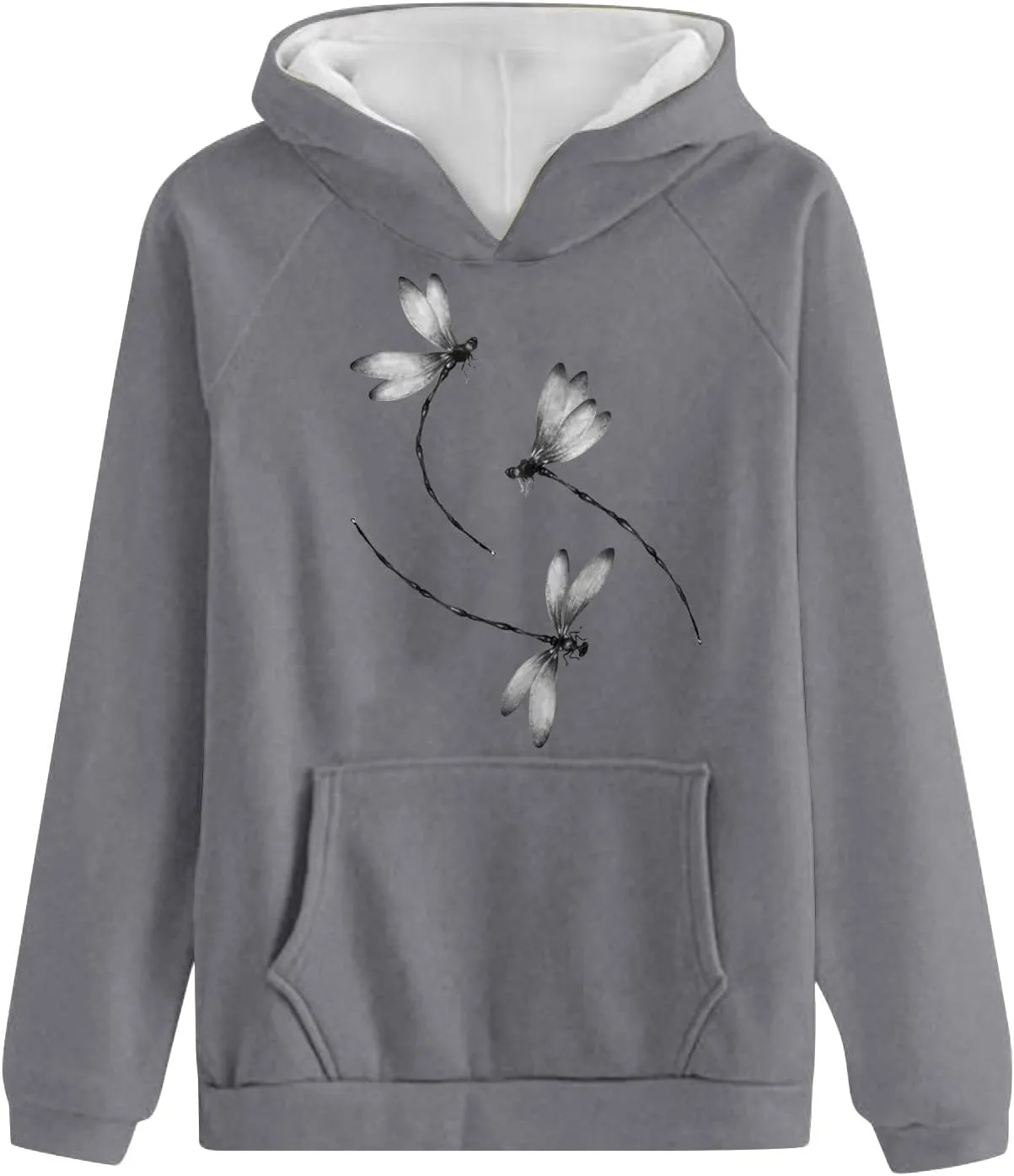 Hoodies & Sweatshirts for Women Oversized Graphic Track Shirts with Pockets Fashion Loose Fit Hooded Pullover Tops