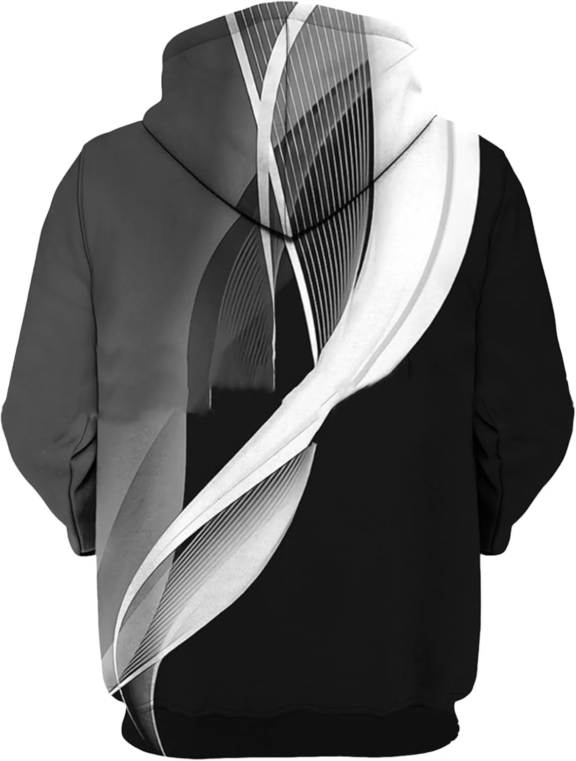 Hoodies For Men Graphic 3D Print Fall Sweatshirts No Hood Winter Pullover Drawstring Long Sleeve Outfits With Pocket