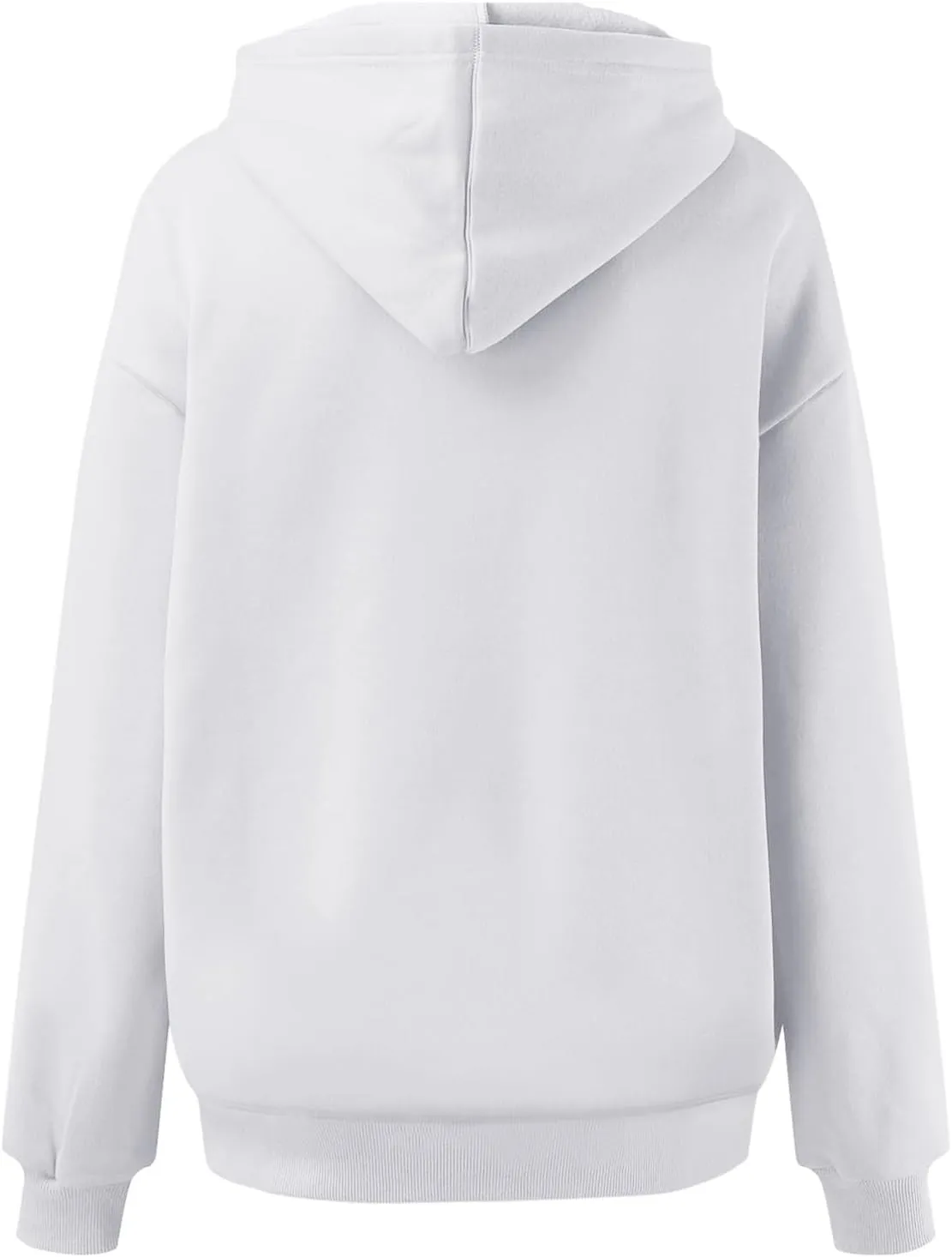 Hoodies for Women Oversized Hooded Sweatshirt Drop Shoulder Fall Fleece Lined Clothes with Pocket Causal Solid 2023 Outfits