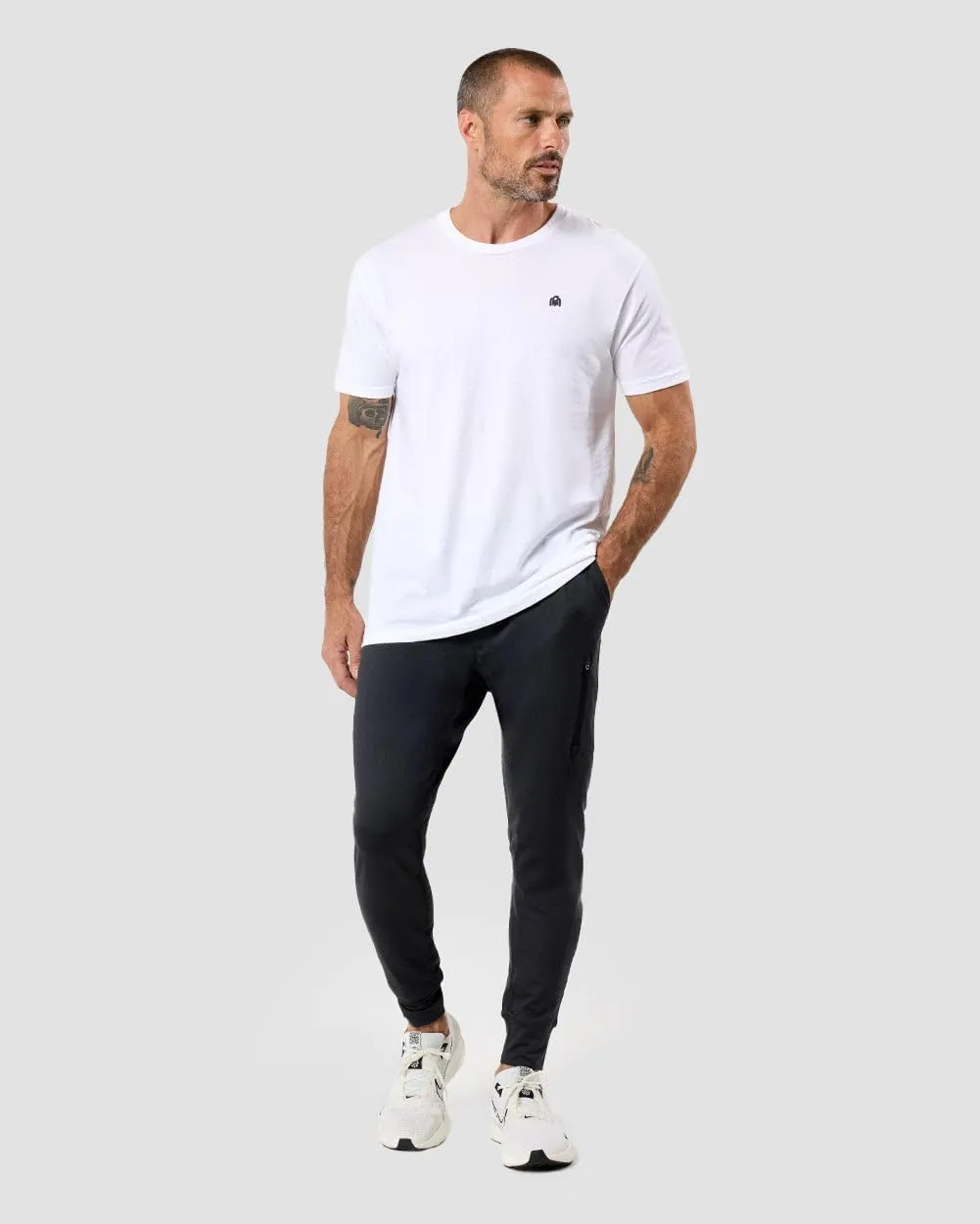 INTO THE AM Daybreak Joggers for Men S-4XL Tapered Workout Gym Pants Zipper Pockets