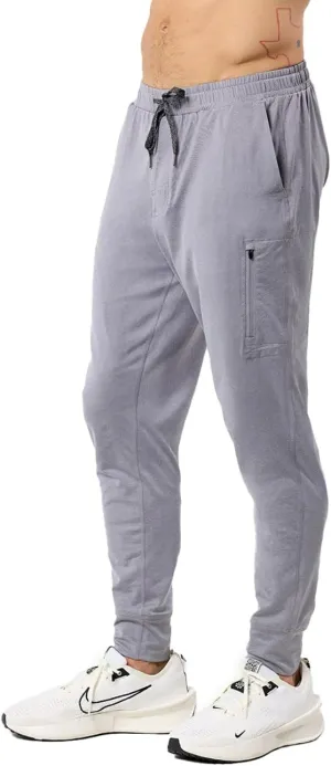 INTO THE AM Daybreak Joggers for Men S-4XL Tapered Workout Gym Pants Zipper Pockets