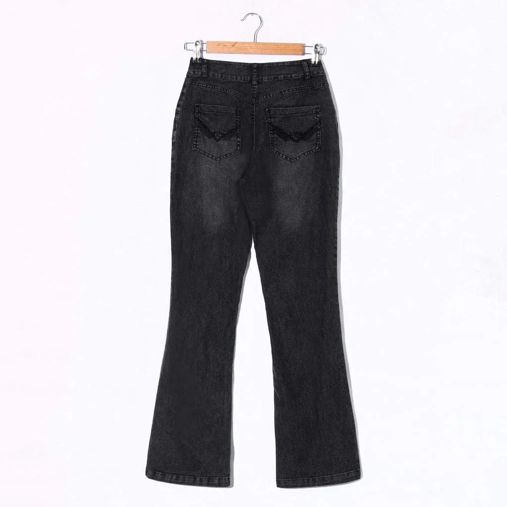 Jeans for Women High Waist Jeans Mid Womens Poket Lace Denim Casual Women's Jeans Stretch Jeans for Women Jeans for