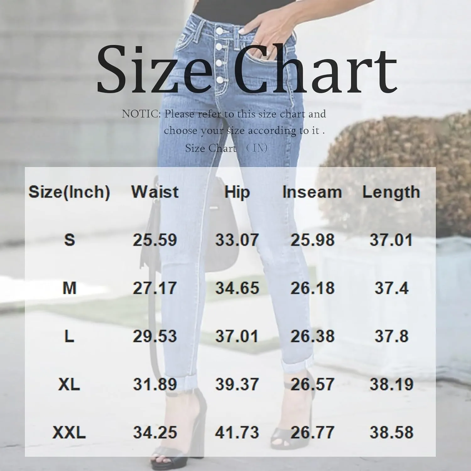 Jeans for Women Trendy Jeggings High Waisted Button Fly Skinny Jeans Cuffed Denim Ankle Pants with Pockets
