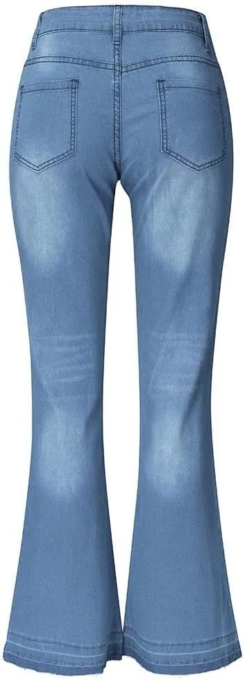 Jeans Up Trousers Womens Jeans Poket Pants Mid Casual Denim Lace Women's Jeans Jeans Womens Jeans Jeans