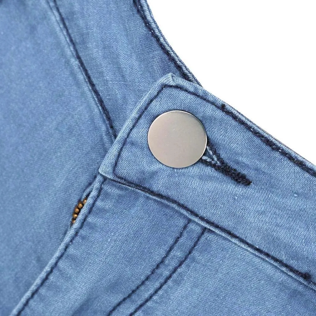 Jeans Up Trousers Womens Jeans Poket Pants Mid Casual Denim Lace Women's Jeans Jeans Womens Jeans Jeans