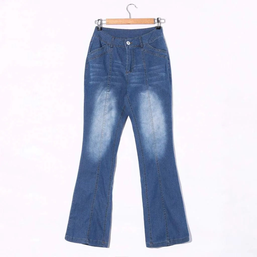 Jeans Up Trousers Womens Jeans Poket Pants Mid Casual Denim Lace Women's Jeans Jeans Womens Jeans Jeans