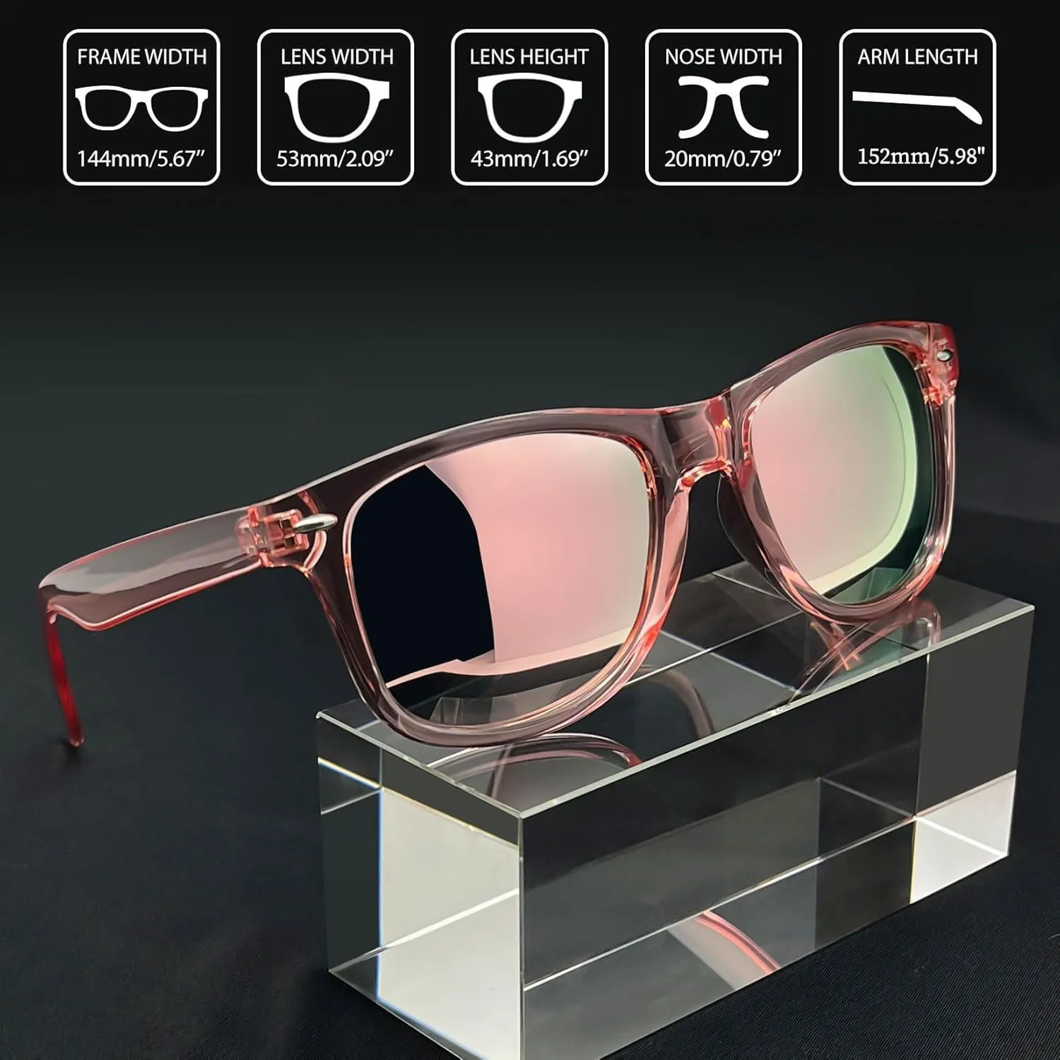 Joopin 3 Pack Square Sunglasses Polarized UV Protection Trendy Sun Glassses Fashion Shades for Women Men