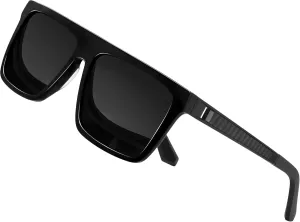 Joopin Polarized Sunglasses Men Women UV400 Protection, Big Chunky Square Sun Glasses, Designer Shades Retro Sunnies Driving