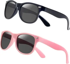 Kids Sunglasses Boys Girls Sunglasses Unbreakable Toddler Sunglass UV Protection Kids Polarized Sunglass age 3-10