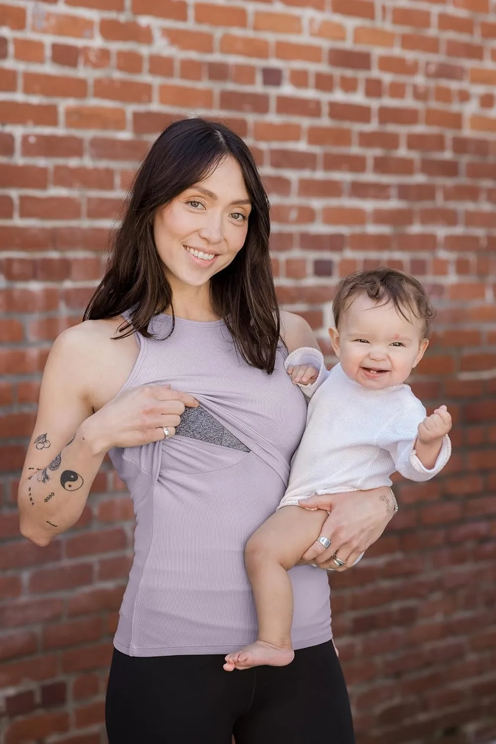 Kindred Bravely Ribbed Racerback Nursing Tank Top | Women's Sleeveless Breastfeeding Shirt