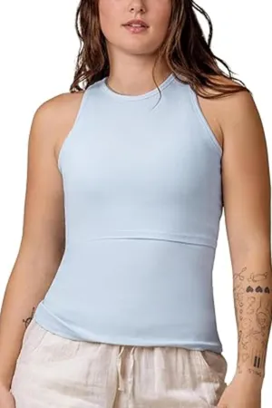 Kindred Bravely Ribbed Racerback Nursing Tank Top | Women's Sleeveless Breastfeeding Shirt