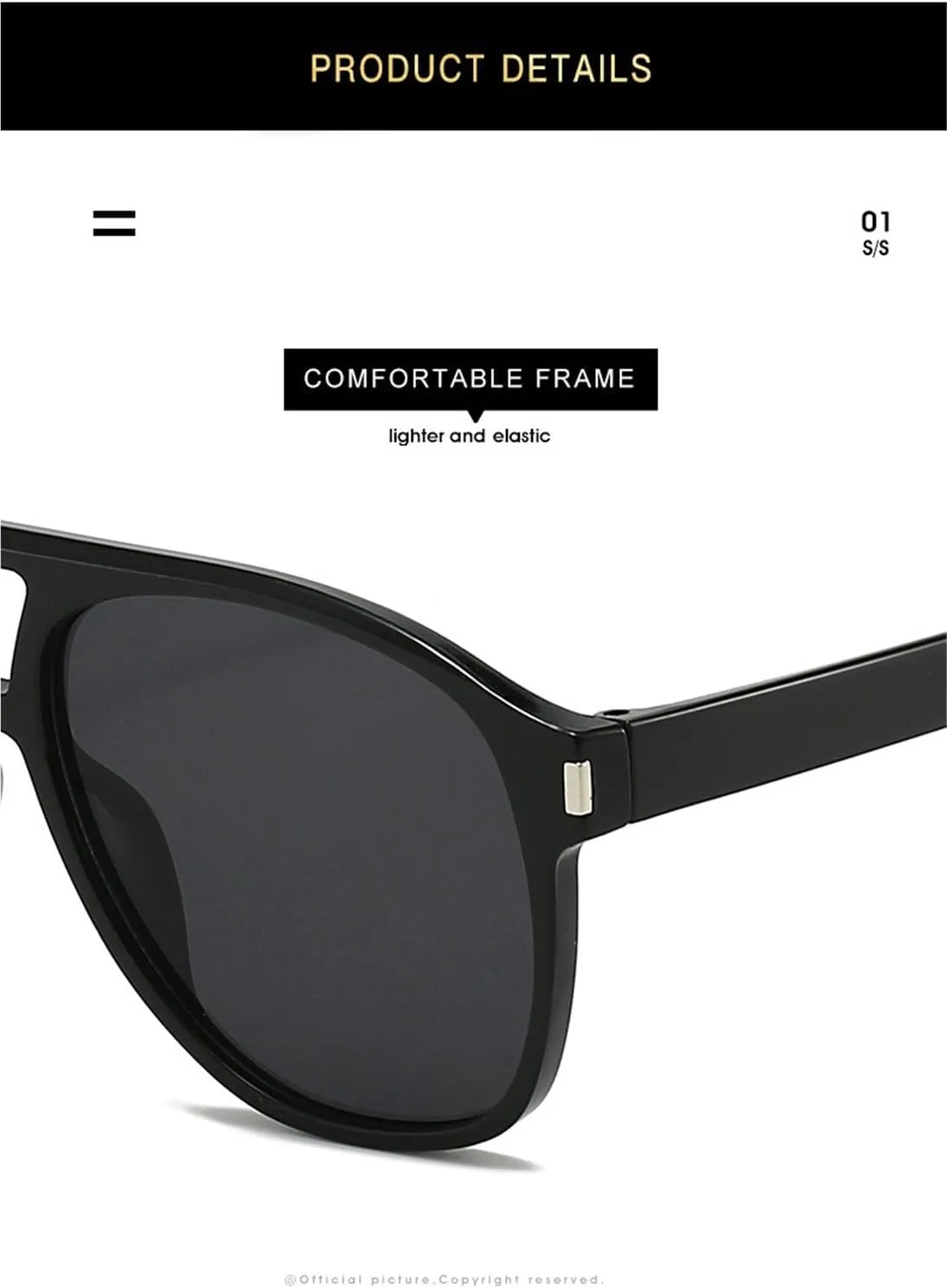 Large Frame Driving Men Sunglasses Shopping Driving Women Decorative Sun Glasses