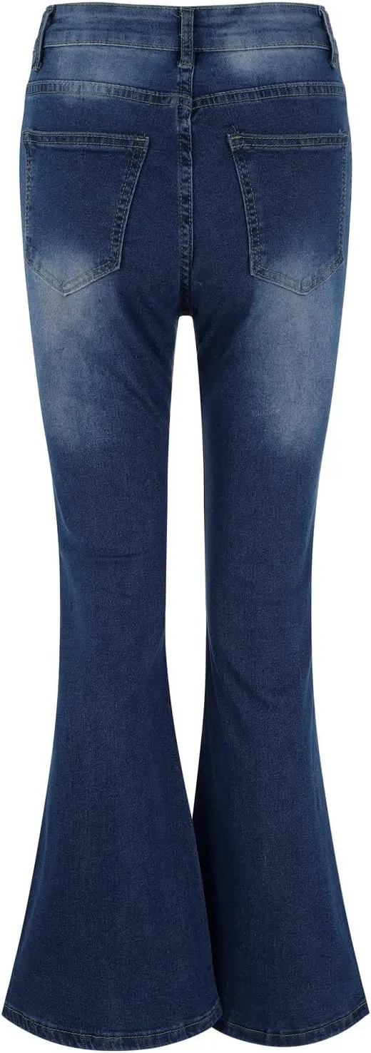 LCMTWX Jeans Women Jeans for Women Ripped Hem Low Waisted Jeans for Women High Waist Stretchy Jeans for Woman Jeans for