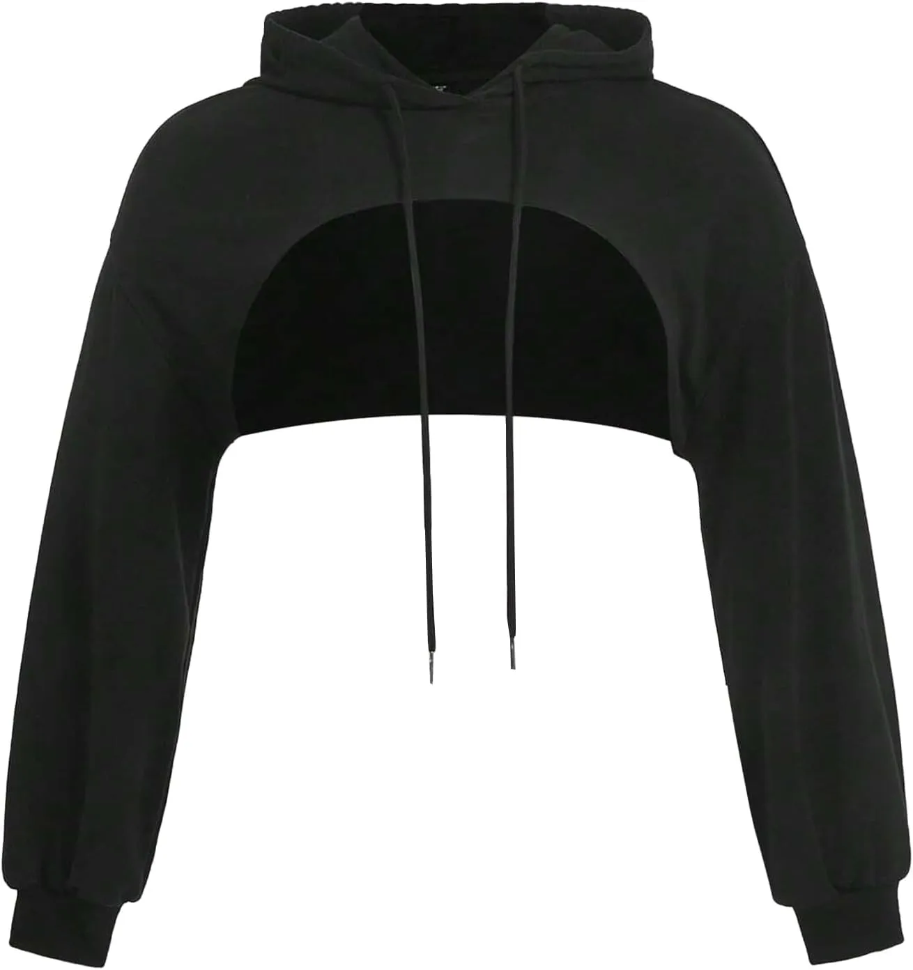 LovelyWholesale Womens Super Cropped Hoodie Sweatshirts