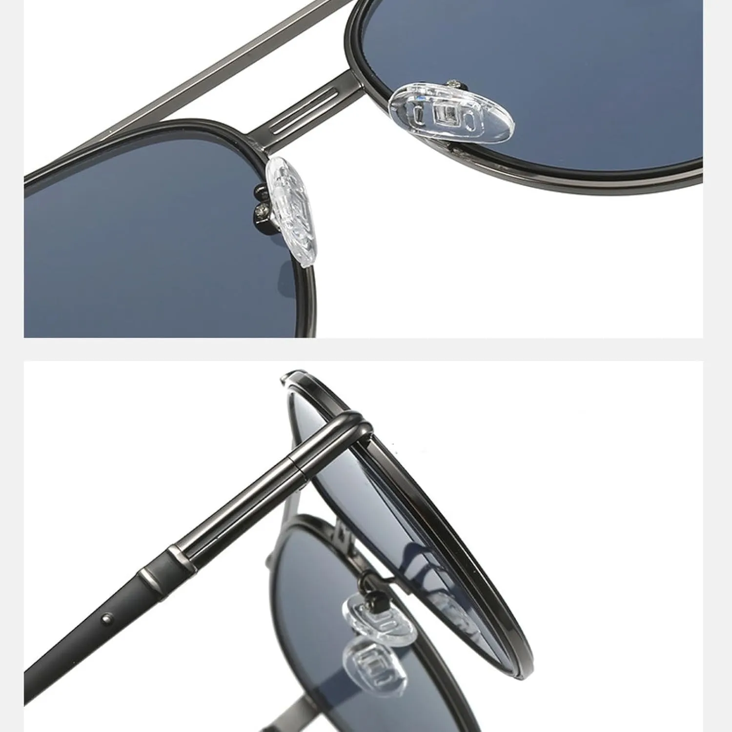 Luxury Metal Sunglasses for Women Men Uv400 Small Gradient Popular Metal