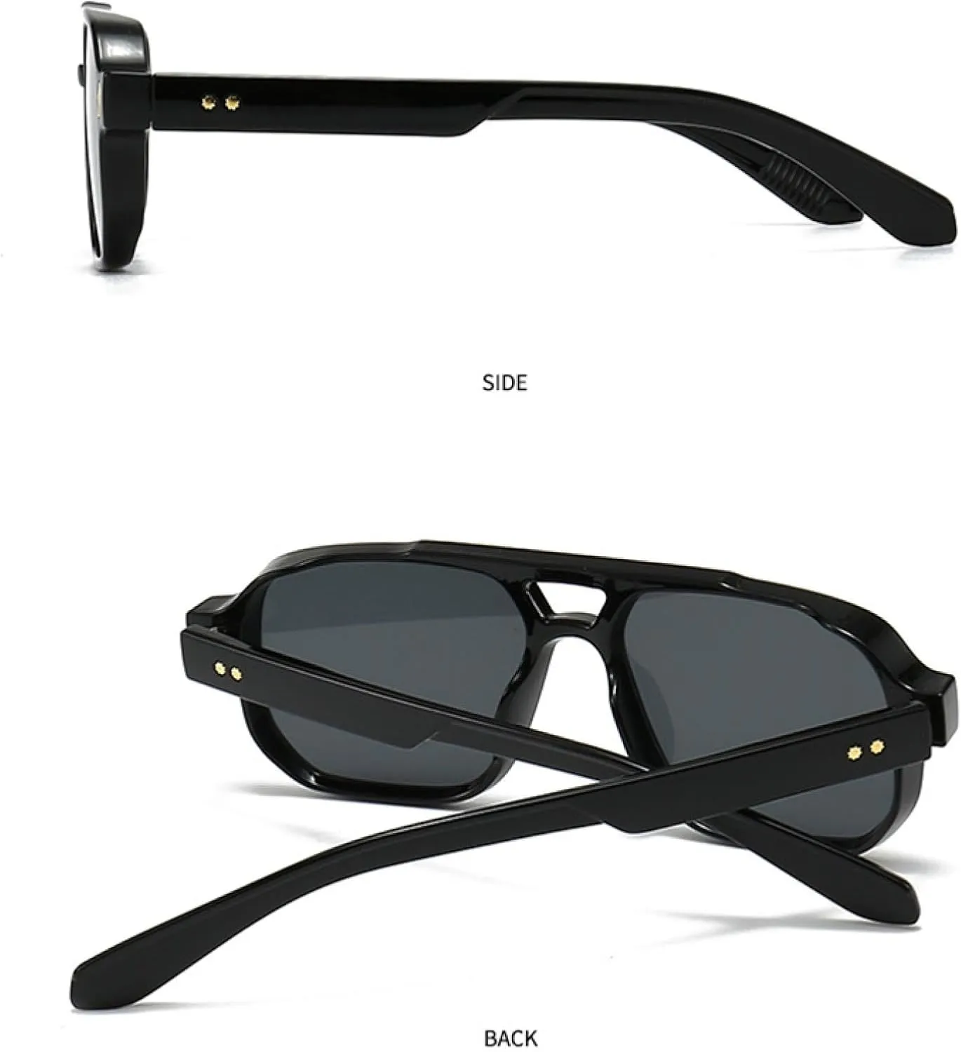 Luxury Sunglasses for Women Gradient Fashion Rivets Men Driving Uv400