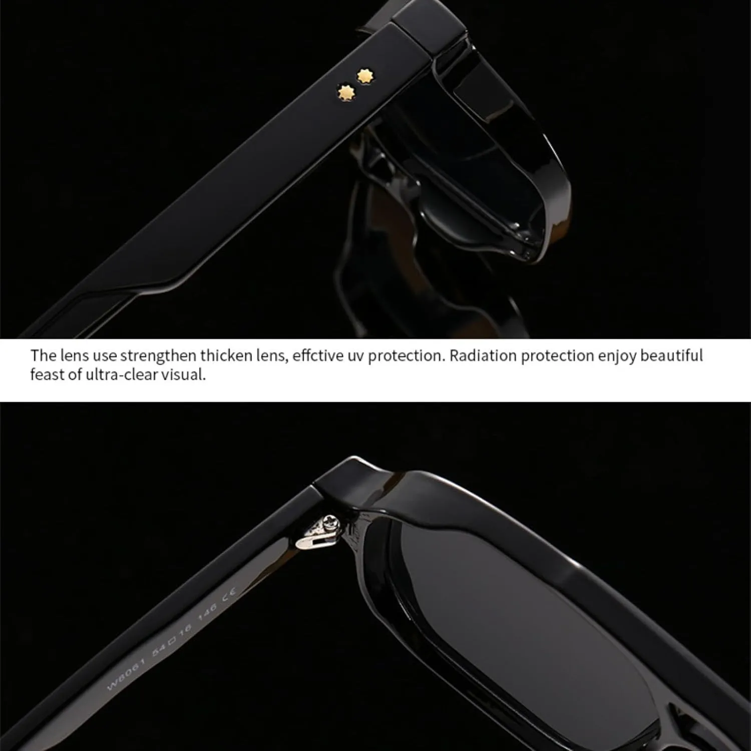 Luxury Sunglasses for Women Gradient Fashion Rivets Men Driving Uv400