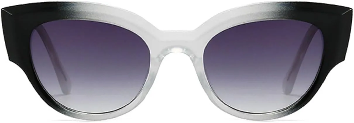 Melrose Fashion Cat eye Sunglasses Gradient Unisex Vintage Luxury Outdoor UV400 Protection