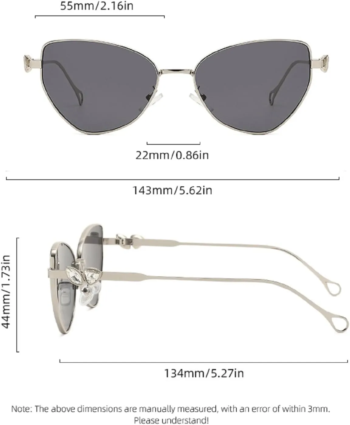 Melrose Vintage Cat Eye Sunglasses Women 2024 Retro Stylish Gradient Shades Trendy Fashion Pink Sun Glasses