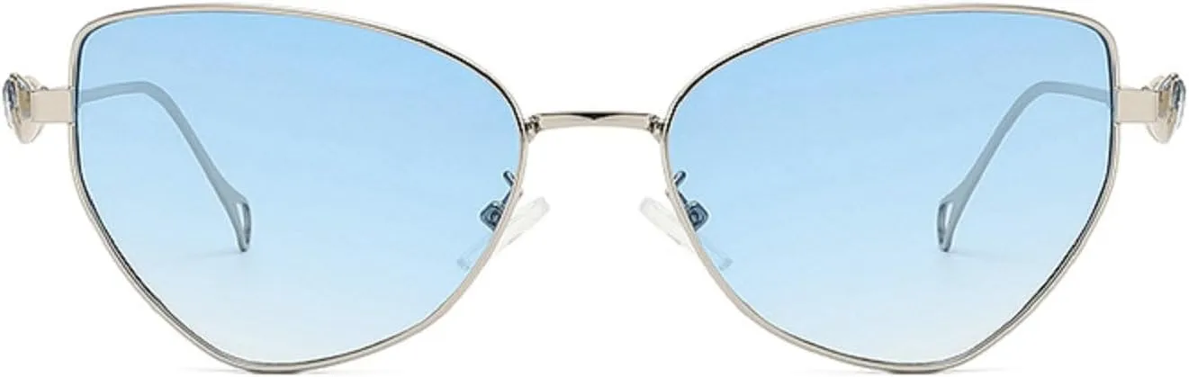 Melrose Vintage Cat Eye Sunglasses Women 2024 Retro Stylish Gradient Shades Trendy Fashion Pink Sun Glasses