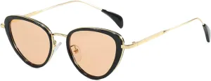 Melrose Vintage Cat Eye Sunglasses Women 2024 Stylish Gradient Shades Trendy Retro Luxury Fashion Sun Glasses