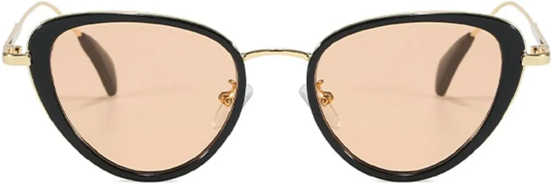 Melrose Vintage Cat Eye Sunglasses Women 2024 Stylish Gradient Shades Trendy Retro Luxury Fashion Sun Glasses