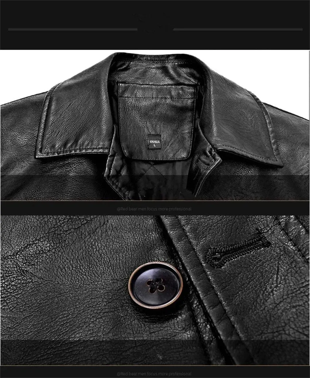 Men Leather Jacket Classical Motorcycle Business Soft Leather Jackets Moto Coats