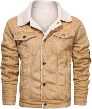 Mens Faux Leather Jacket, Men's Leather Jacket-Fall Winter Vintage Waterproof Motorcycle Faux Leather Jacket with Hood