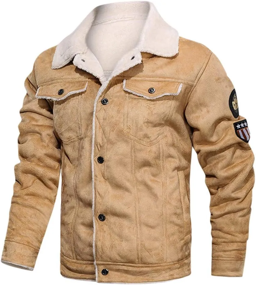 Mens Faux Leather Jacket, Men's Leather Jacket-Fall Winter Vintage Waterproof Motorcycle Faux Leather Jacket with Hood