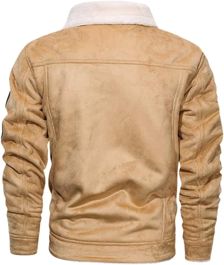 Mens Faux Leather Jacket, Men's Leather Jacket-Fall Winter Vintage Waterproof Motorcycle Faux Leather Jacket with Hood