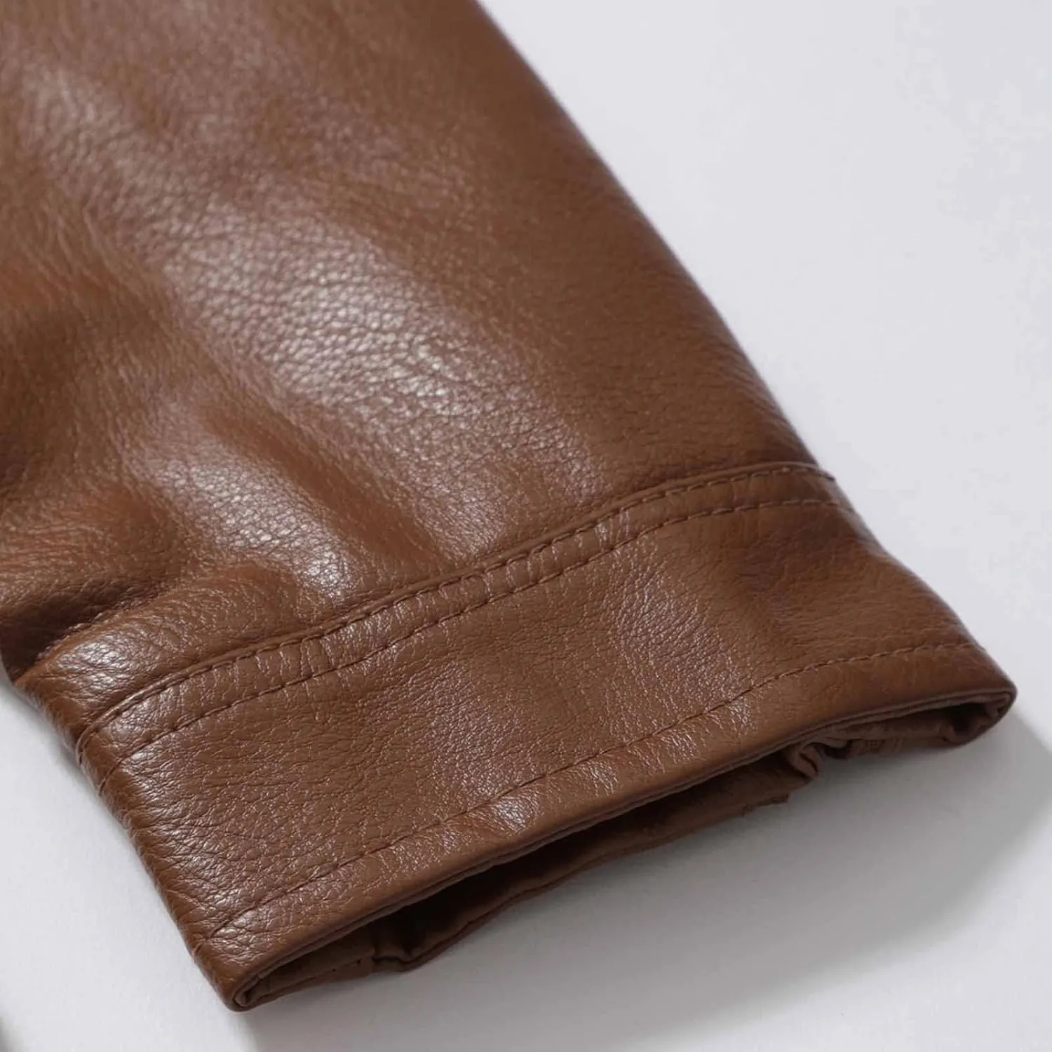 Mens Faux Leather Jacket, Men's Stand Collar Leather Jacket Waterproof Motorcycle Lightweight Faux Leather Jackets