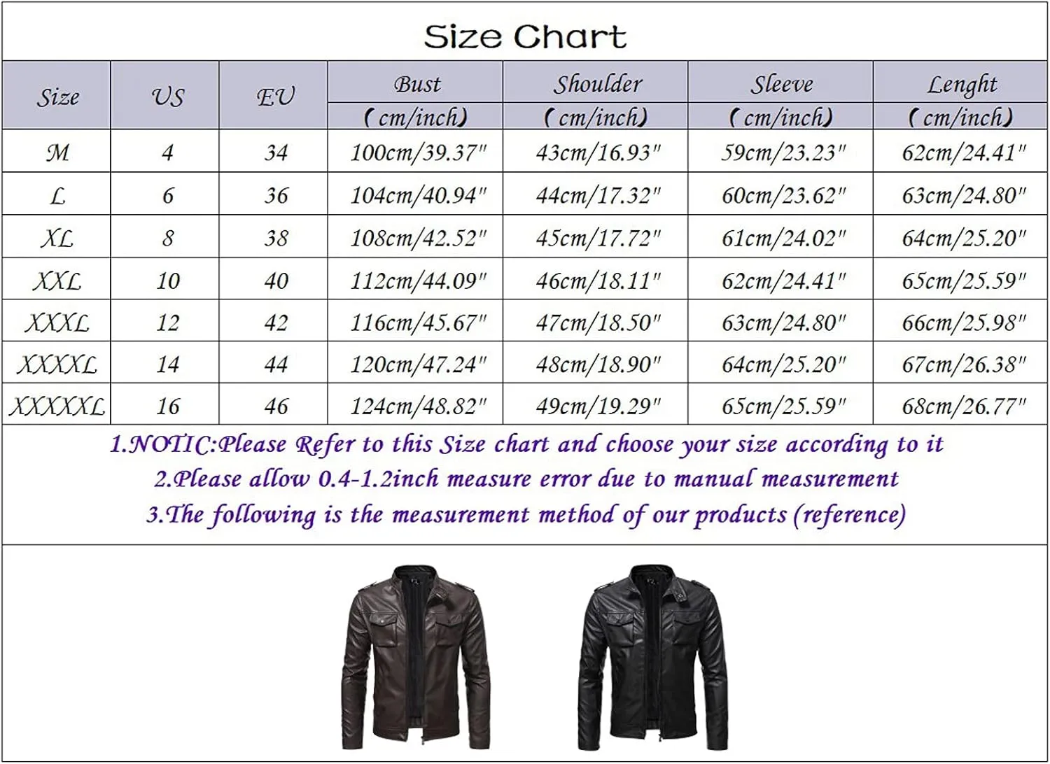 Mens Faux Leather Jacket, Men's Stand Collar Leather Jacket Waterproof Motorcycle Lightweight Faux Leather Jackets