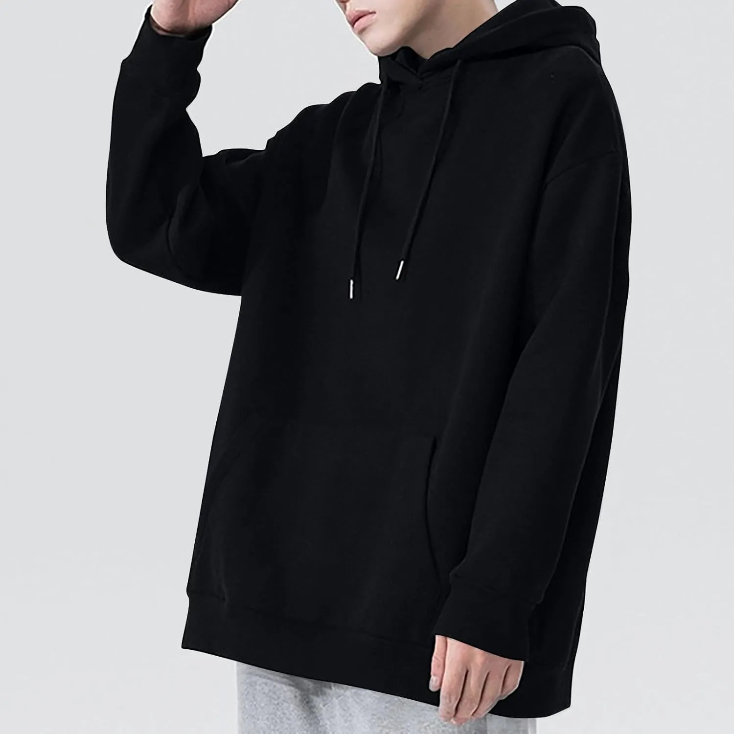 Mens Hoodie Lightweight Long Sleeve Sweatshirt Casual Pullover Tops Letter Print Hoodies Loose Fit Hoodie Sweatshirt