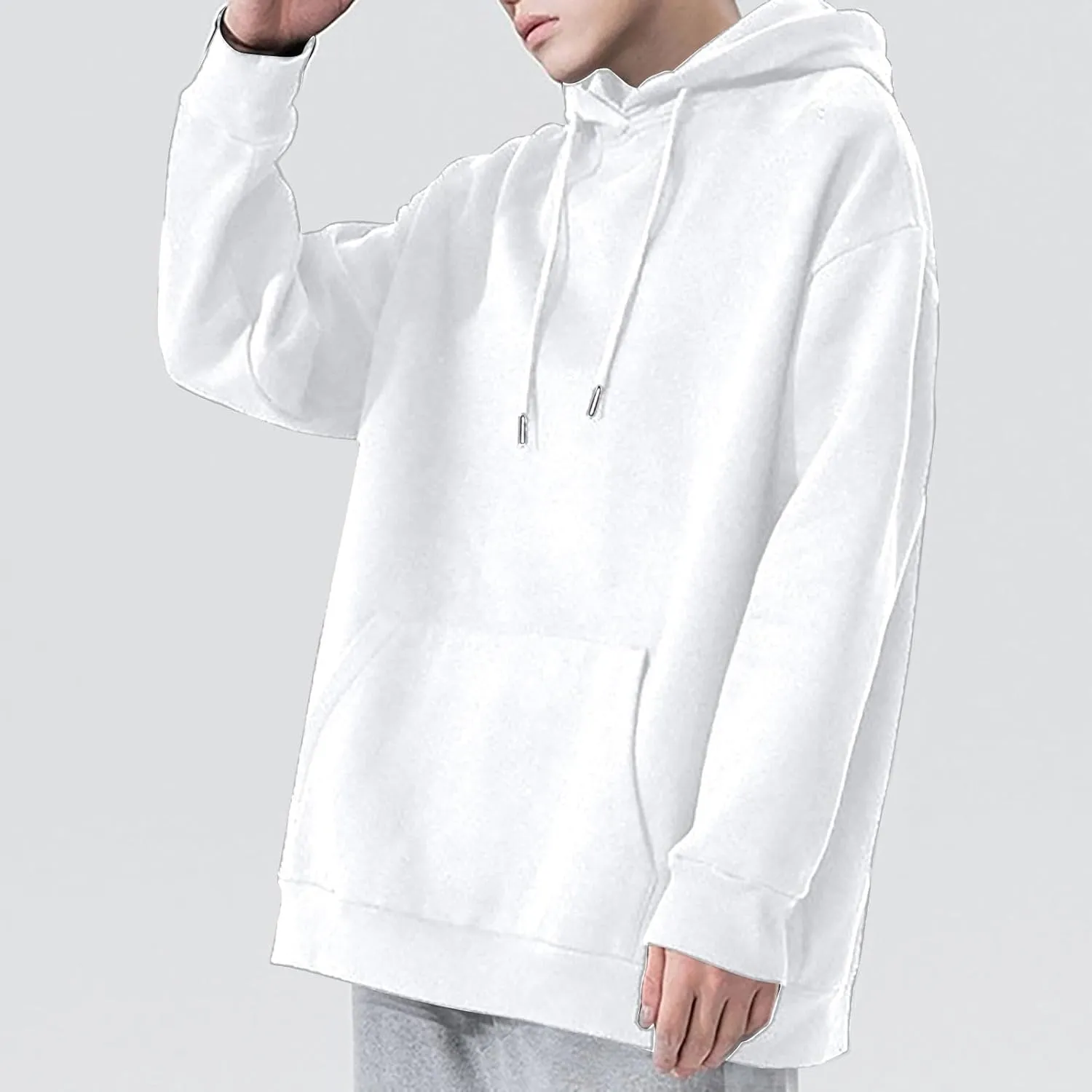Mens Hoodie Lightweight Long Sleeve Sweatshirt Casual Pullover Tops Letter Print Hoodies Loose Fit Hoodie Sweatshirt