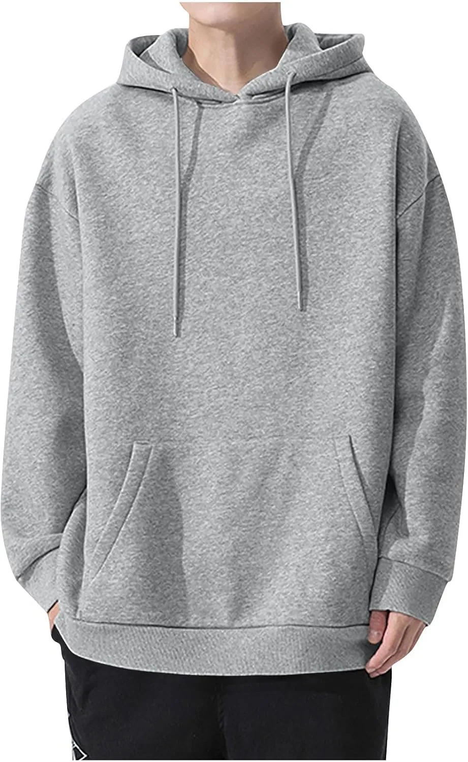 Mens Hoodie Lightweight Long Sleeve Sweatshirt Casual Pullover Tops Letter Print Hoodies Loose Fit Hoodie Sweatshirt