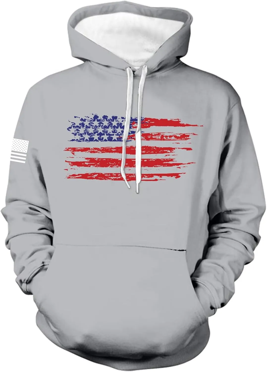 Men's Hoodie Pullover Lightweight Fleece Hooded Sweatshirts Long Sleeve Drawstring Graphic Hoodies with Pocket