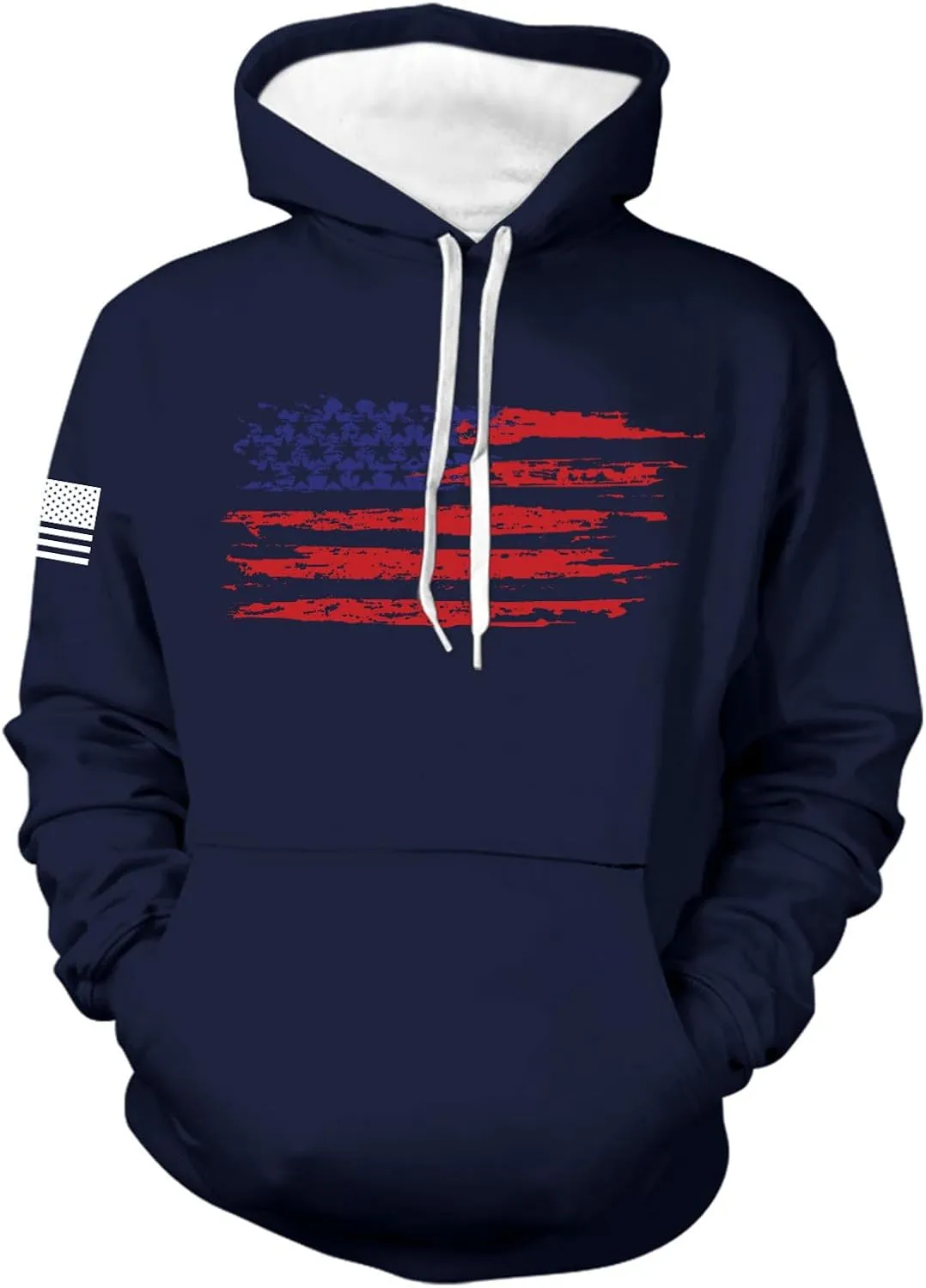 Men's Hoodie Pullover Lightweight Fleece Hooded Sweatshirts Long Sleeve Drawstring Graphic Hoodies with Pocket