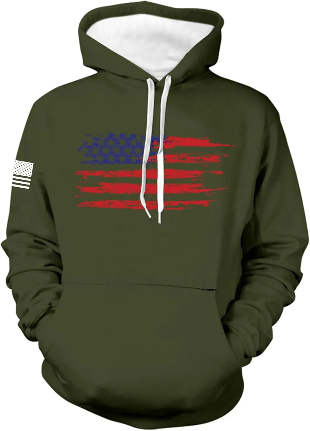 Men's Hoodie Pullover Lightweight Fleece Hooded Sweatshirts Long Sleeve Drawstring Graphic Hoodies with Pocket